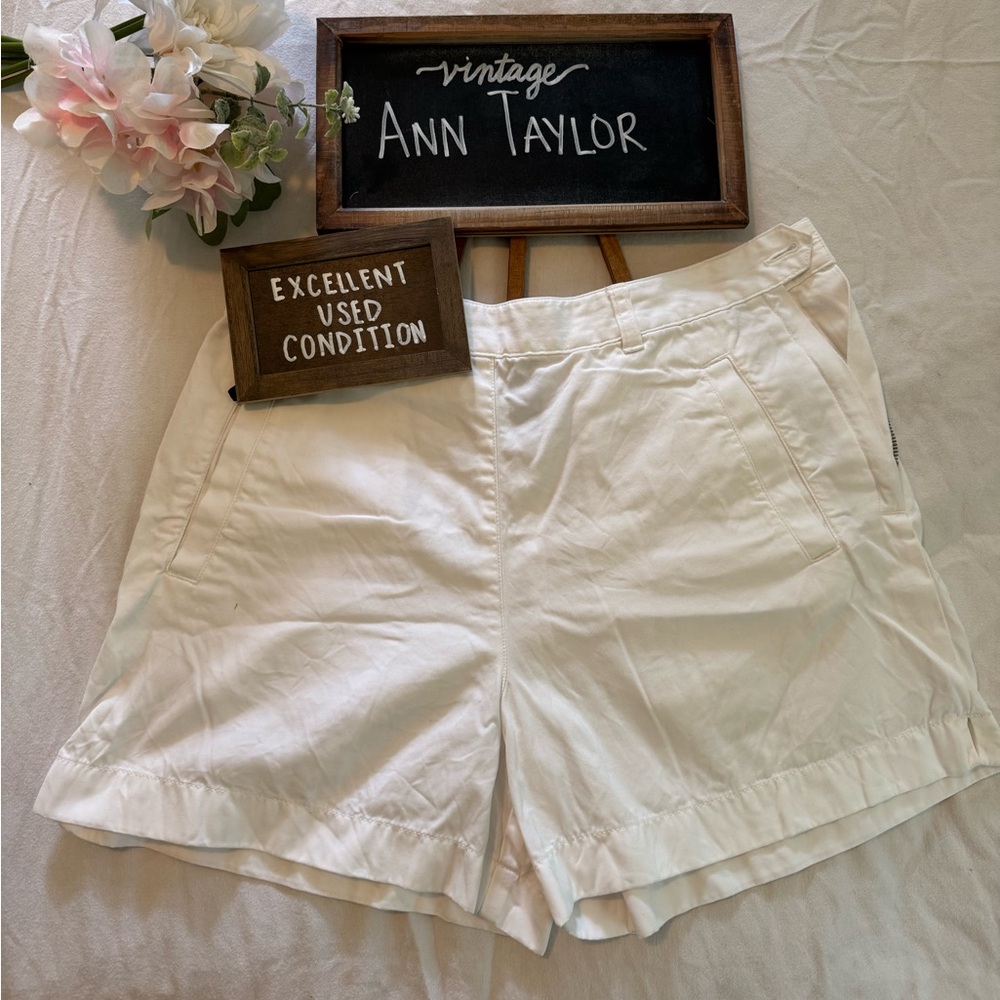 EUC + Ann Taylor + White Shorts